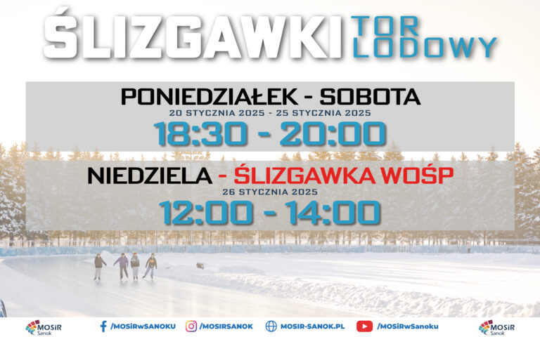 Ślizgawki na torze lodowym | 20.01-26.01