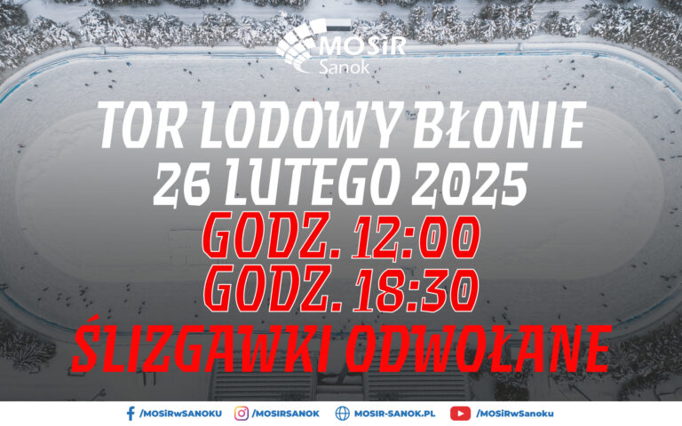 Ślizgawki odwołane | Tor lodowy | 26.02