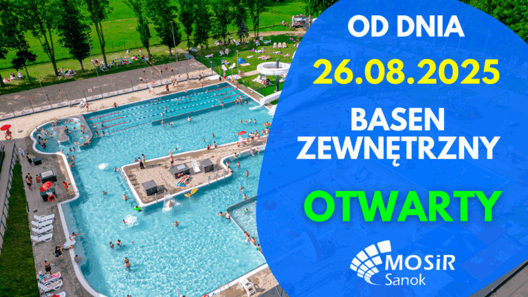 Basen zewnętrzny otwarty | od 26.08