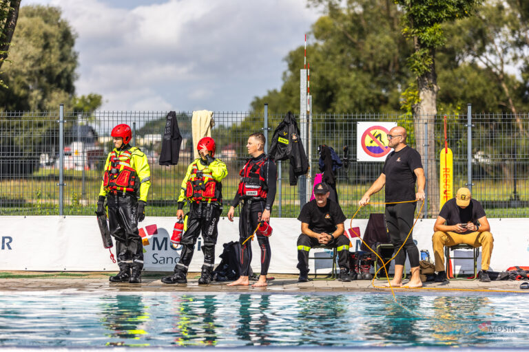 Ćwiczenia Sanockiej Straży Pożarnej