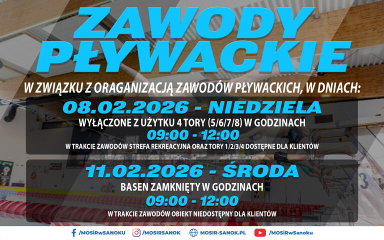 Zawody pływackie na basenie