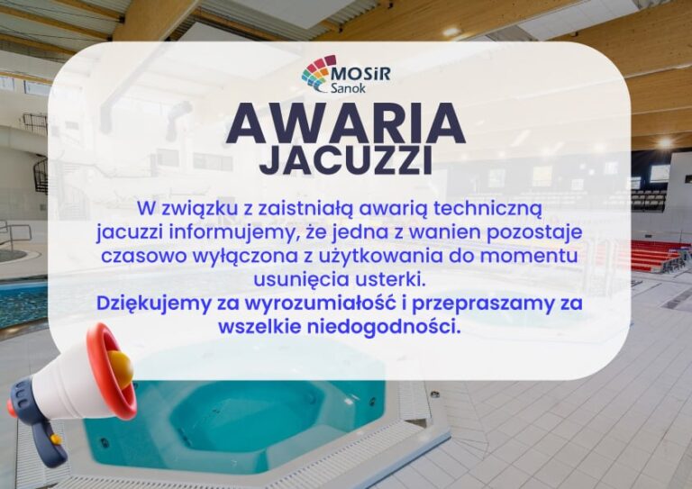 Awaria jacuzzi – 1 wanna czynna