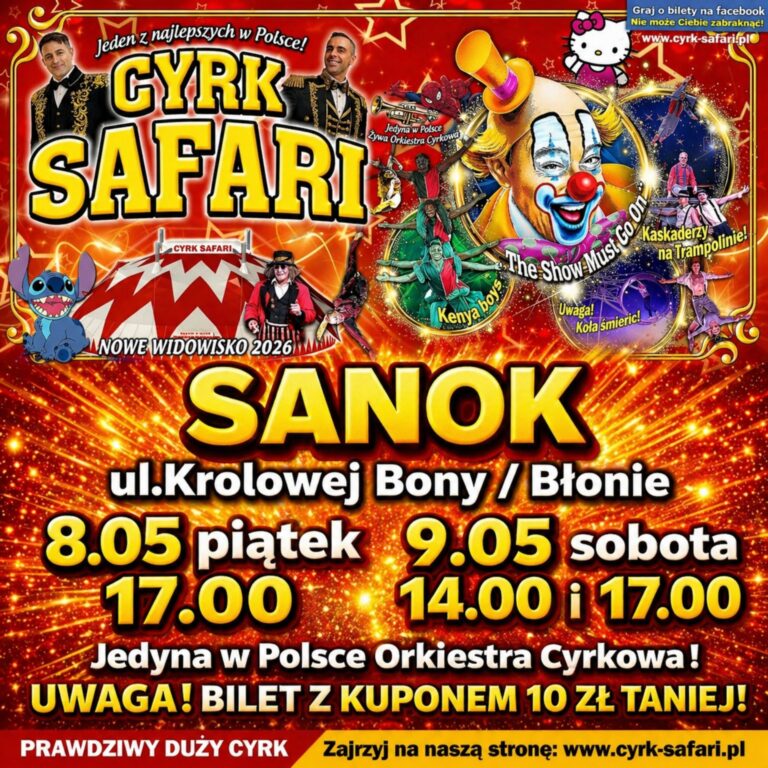 Cyrk Safari na Błoniach 🎪