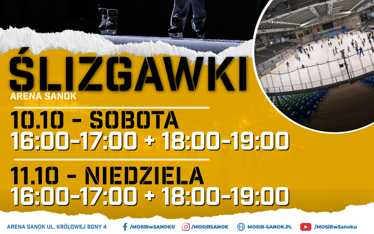Ślizgawki w Arenie Sanok | 10-11.10